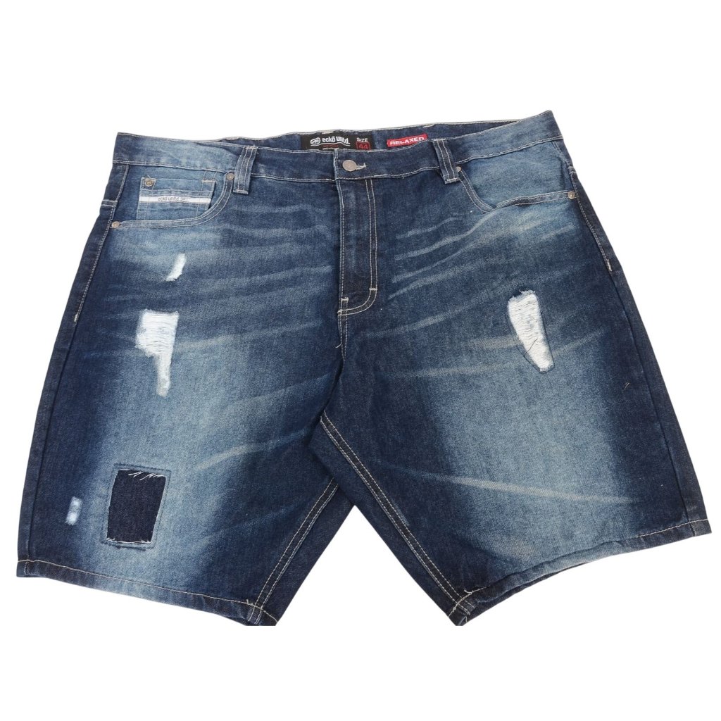Ecko Unltd. Vintage Y2k Men's Size 44 Distressed 21 Inch Blue Denim Jorts Shorts